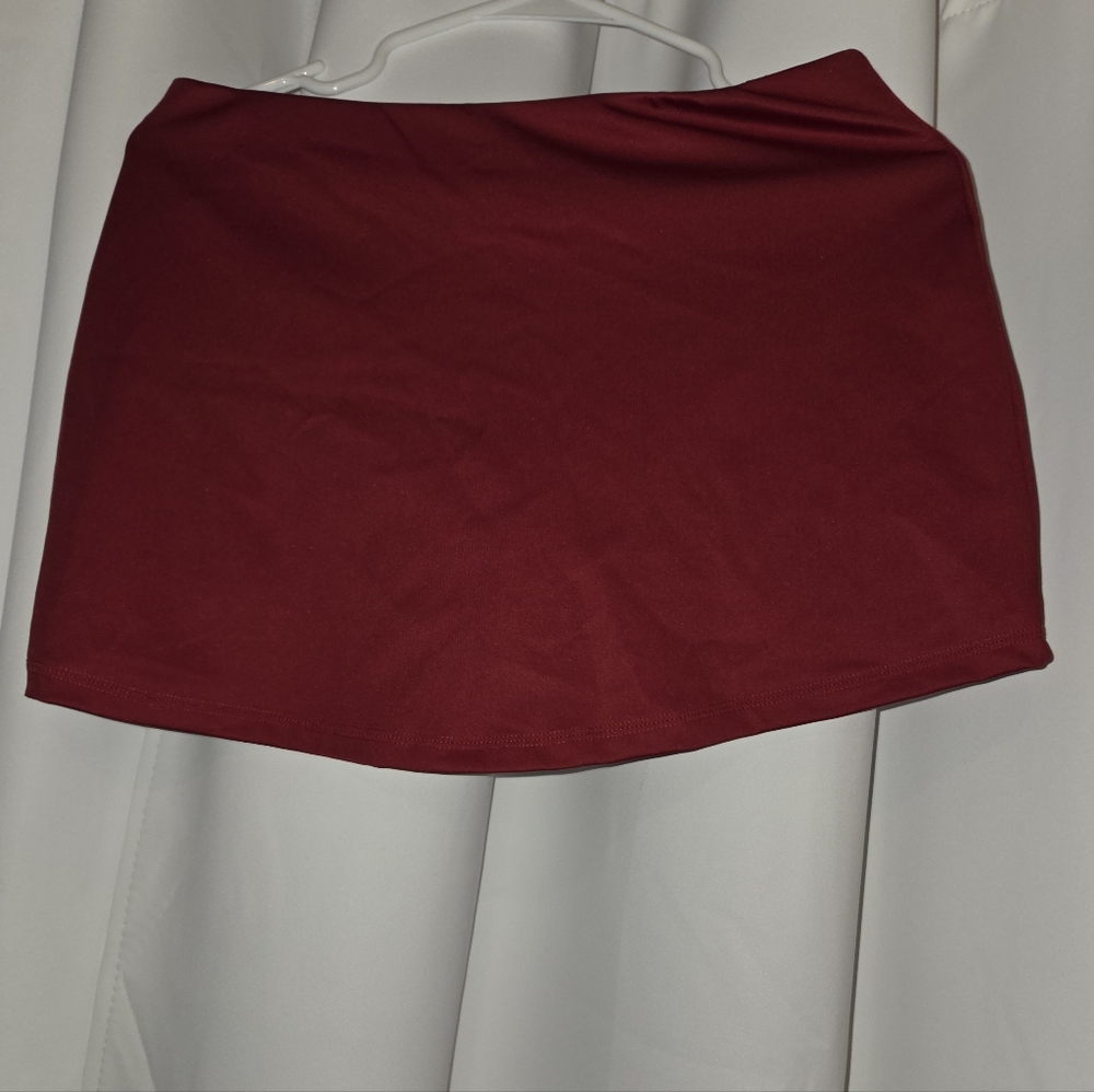 Cotton Candy Deep Red Mini Skirt
